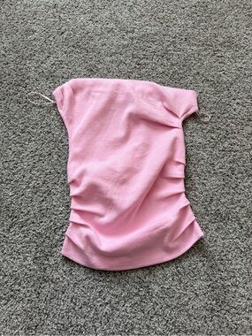 Le Lis Light Pink Strapless Ruched Tube Camisole